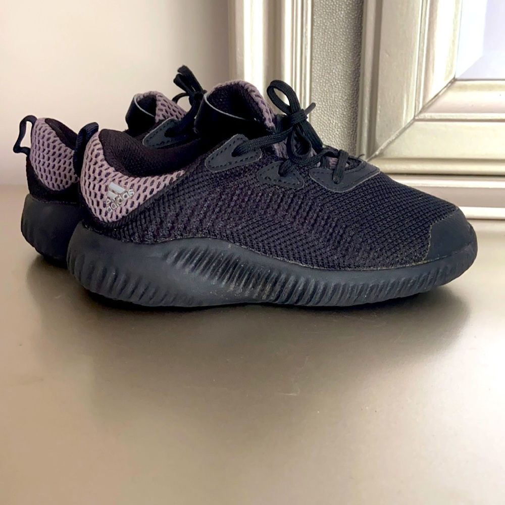 Black Adidas unisex kids size 10 sneakers